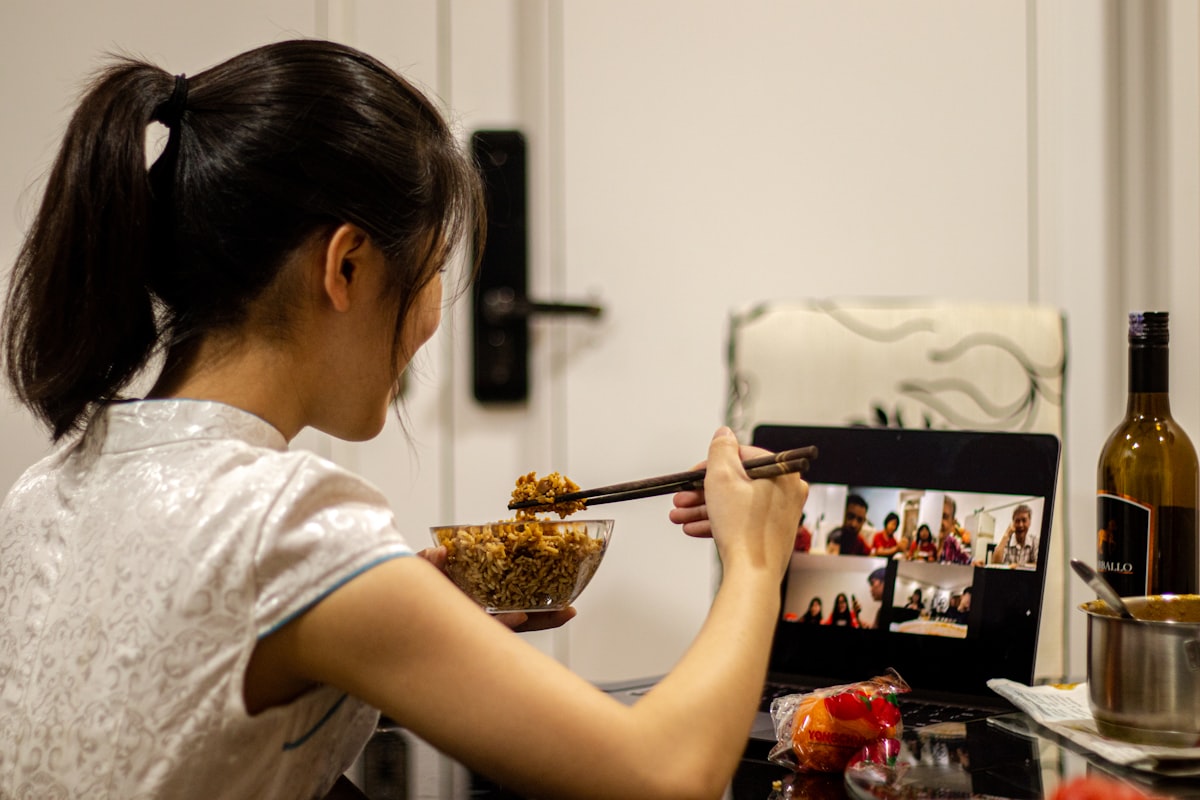 Nutritionist consultation workspace with healthy foods and wellness materials